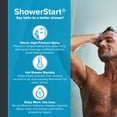 thumbnail image 2 of Evolve 1-Spray ShowerStart Express Tub-Shower Efficiency System Pattern 1.25 GPM Wall Mount Fixed Shower Head - Chrome, 2 of 8
