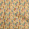 thumbnail image 1 of oneOone Rayon Yellow Fabric Tropical Sewing Fabric By The Yard Printed Diy Clothing Sewing Supplies 56 Inch Wide, 1 of 5