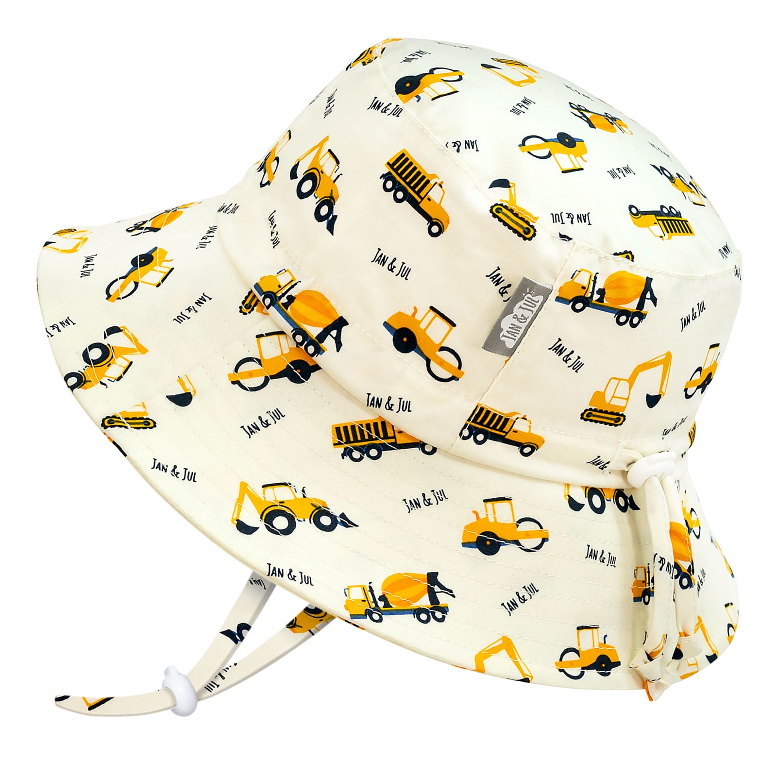 JAN & JUL 50+ UPF Baby Boy SunHat, with Adjustable Strap, Cotton (M 6