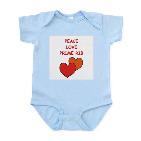 CafePress - Prime Rib Body Suit - Baby Light Bodysuit, Size Newborn - 24 Months