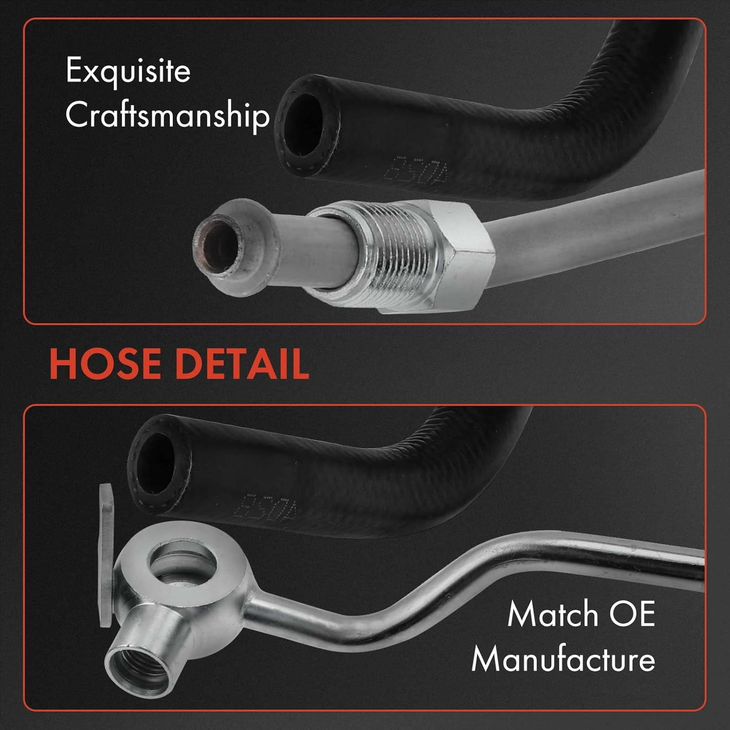 A-Premium Power Steering Pressure & Return Hoses Line Assembly Compatible with Toyota Tundra 2007-2019, 4.6L 5.7L, Rack/Gear's Ports (Inlet and Outlet)