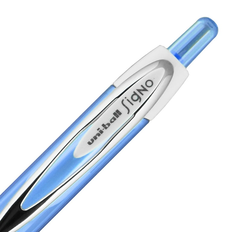  Uniball Signo 207 Gel Impact Stick Gel Pen, 5 Assorted