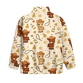 thumbnail image 5 of Uorisanigo Girls Sweatshirts Fall Fashion Long Sleeve Pullover Shirts Tops Oversized Cowboy Horse Print Quarter-Zip Pullover Jacket for Sports and Daily Wear Outerwear Jacket, 5 of 7