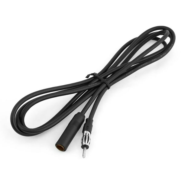 Vehicles 300cm Length Black Stereo FM Radio Antenna Plug Extension