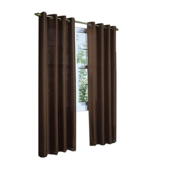 Commonwealth Rhapsody Lined Solid Sheer Grommet Curtain Panel