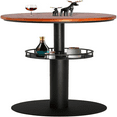 42" Tall Modern Industrial Bar Table23.6" Dia Round Metal Top Bar