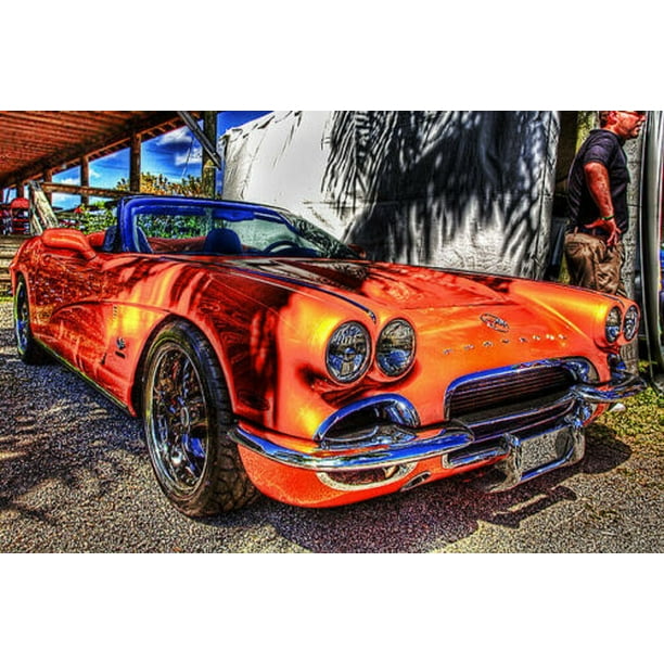 1961 Chevrolet Corvette Convertible CANVAS OR PRINT WALL ART