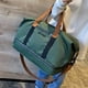 thumbnail image 5 of Bolsa De Lona Bolso de lona para equipaje de viaje, bandolera de fin de semana húmedo y seco de gran capacidad (verde), 5 of 5