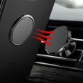 thumbnail image 3 of Soporte de metal de lujo para teléfono móvil, accesorio Universal con rotación de 360 grados, anillo de dedo, soporte magnético para coche, 3 of 5