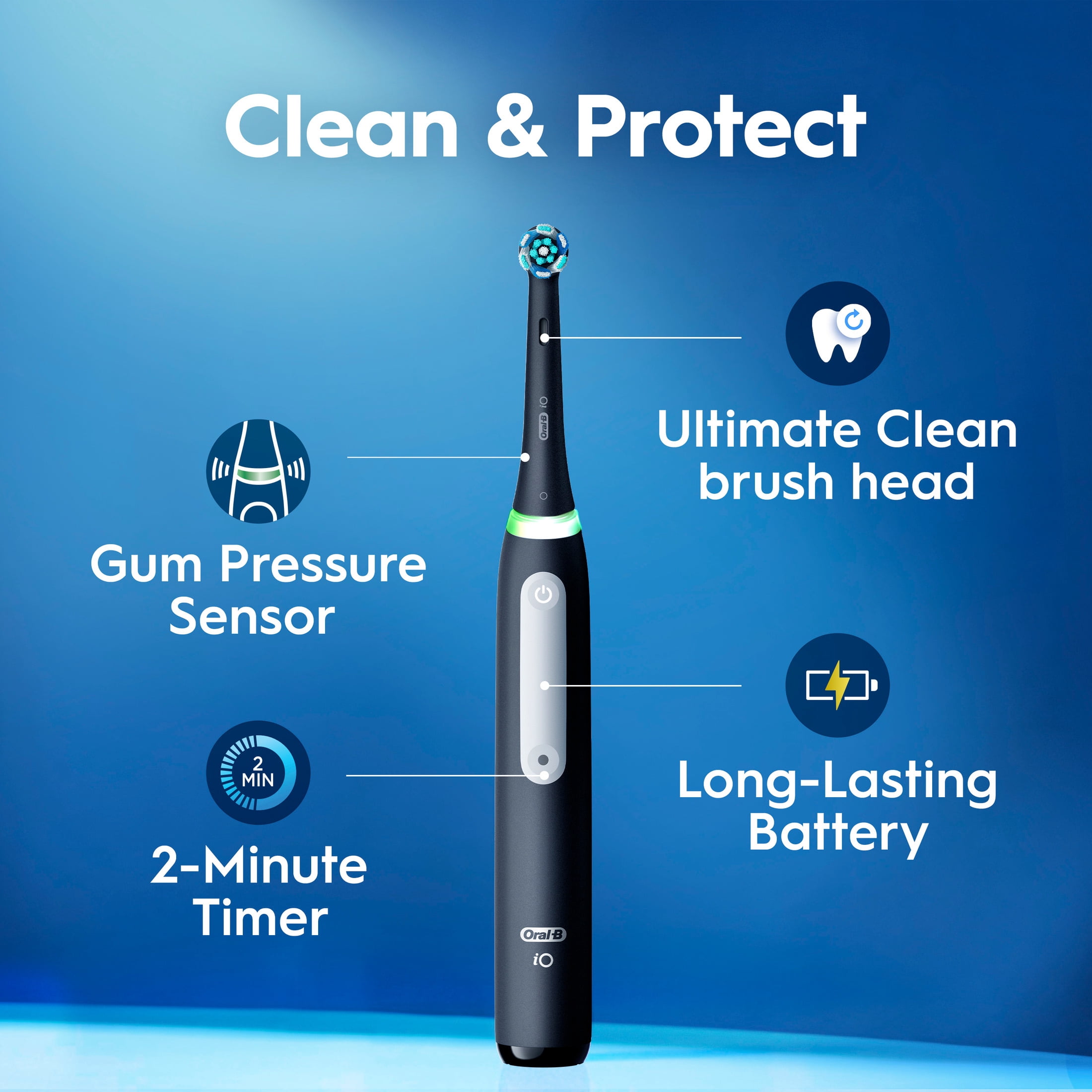 Oral-B Toothbrush, iO3 Luxe Electric Toothbrush (1) and (1) Charger for Children & Adults 3+