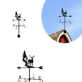 thumbnail image 2 of Weather Vane for Roofs 60 cm x 35 cm Metal Wind Direction Indicator with UV-Resistant Finish and Multi-Angle Mounting Bracket, 2 of 9