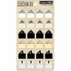 Teresa Collins Far & Away Photo Corners, 24/pkg, 6 Designs/4 Each
