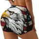 thumbnail image 1 of Fotbe American Bald Eagle Shorts Sin Costuras – Shorts Deportivos de Cintura Alta para Mujer, Elásticos para Gimnasio, Yoga, Running o Ciclismo-X-Large, 1 of 8