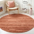 thumbnail image 2 of SAFAVIEH Vermont Zavanna Striped Area Rug, Rust/Orange, 4' x 4' Round, 2 of 8