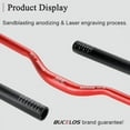 thumbnail image 2 of BUCKLOS Mountain Bike Handlebar φ31.8mm Aluminum Alloy 30/50mm Rise MTB Handlebar,720/780mm Mtb Handle Bar Riser Bar, 2 of 7