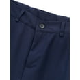 thumbnail image 3 of Haitryli Boys Kids School Uniform Flat Front Trouser Adjustable Waist Straight Long Pant Navy Blue 160, 3 of 7