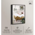 thumbnail image 2 of Botanical Bathtime Lounge Framed High-Gloss Acrylic Glass Wall Art Trendy Bathroom by Art Remedy, Black Frame, 10 x 15, 2 of 7