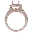 thumbnail image 2 of Pompeii 1ct Vintage Engagement Wedding Ring Semi Mount Set 14K Rose Gold (G/H,I1-I2), 2 of 3