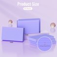 thumbnail image 2 of Topboutique 4 Packs Index Cards,200 Sheets Flash Cards,3 x 5 inches Heavy Note Cards,Ruled Flash Cards,Ruled Index Cards for Office/Home,Purple,50 Sheets Per Pack, 2 of 7