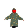 thumbnail image 3 of goowrom Pyjama pour Enfants Couverture Animale Réversible à Capuche Tenue d'Intérieur, 3 of 9