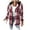 Wine, variant on cocolona Womens Fleece Jackets Plaid Shacket Casual Long Sleeve Flannel Jacket Fall Winter Warm Hooded Coats with Pockets