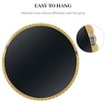 thumbnail image 5 of WallBeyond 28 inch Beaded Frame Round Wall Mirror for Bedroom Living Room, Bathroom decorative Mirror for Wall, Gold, 5 of 7