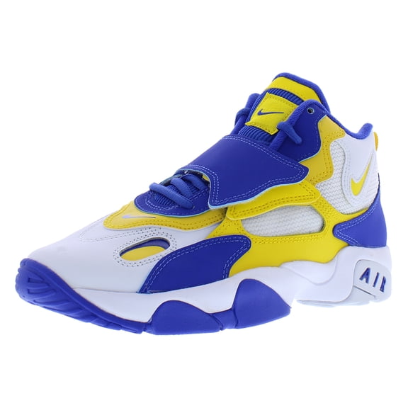 Nike Air Speed Turf GS Boys Shoes Size 5, Color: White/Tour Yellow/Hyper Royal