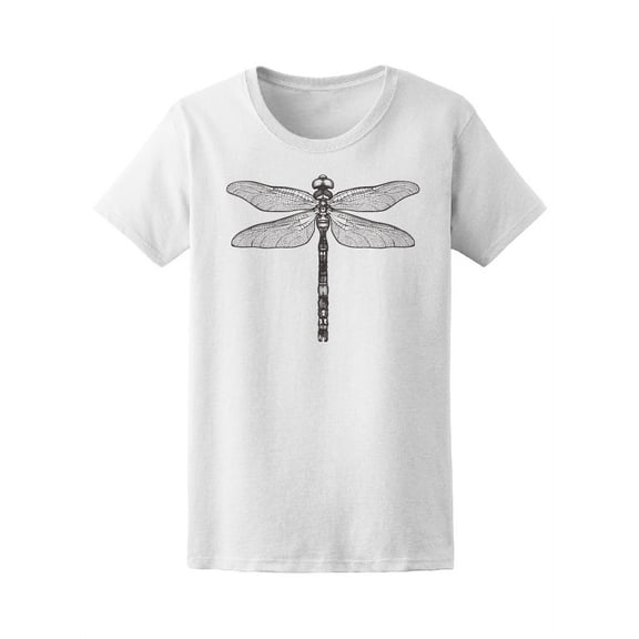 Black Dragonfly Tattoo Sketch T-Shirt Men -Image by Shutterstock, Male Large