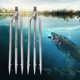 thumbnail image 5 of 2 piezas de acero inoxidable 3 puntas arpón Gig Gaff gancho púa pez lanza para aparejos de pesca al aire libre YUNYI BRAND Deportes, 5 of 8
