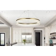 thumbnail image 6 of Elegant Lighting Rune 1-Light Metal Adjustable LED Chandelier in Chrome, 6 of 7