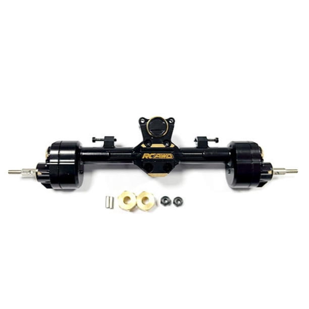 Eje trasero CNC de latón Bewildely para 1/24 RC Axial SCX24 Piezas de coche