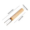 thumbnail image 4 of Dalazy Support de Barbecue en Acier Inoxydable avec Poignée en Bois, 4 of 8