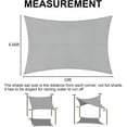 thumbnail image 2 of Sun Shade Sail for Patio, Yamaziot 6.6'x10' Rectangle Canopy, Waterproof UV Block Cover Sunshade for Outdoor Backyard Lawn Garden Pool, Grey, 2 of 6