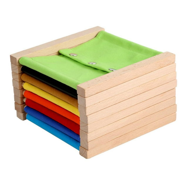 8 PCS Baby Wooden Busy Board Zip Button Buckle Skills Montessori Early Educational Learning Sensory Toddlers