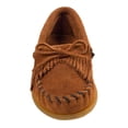 thumbnail image 4 of Minnetonka Children's Kilty Hardsole Moccasin, Brown 1 Big Kid, 4 of 5