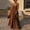Brown, variant on Swuxness Long Dresses for Women with Sleeveless and Solid Color Tassel Elegant Party Gown