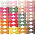 thumbnail image 4 of 20PC Grosgrain Ribbon Mini Bow Ties Craft,Scrapbooking Embellishmen DIY Projects,Bowties Decorations for DIY Mini Hair Clips,Pets Hair Bows(1.8") (10 Color), 4 of 6