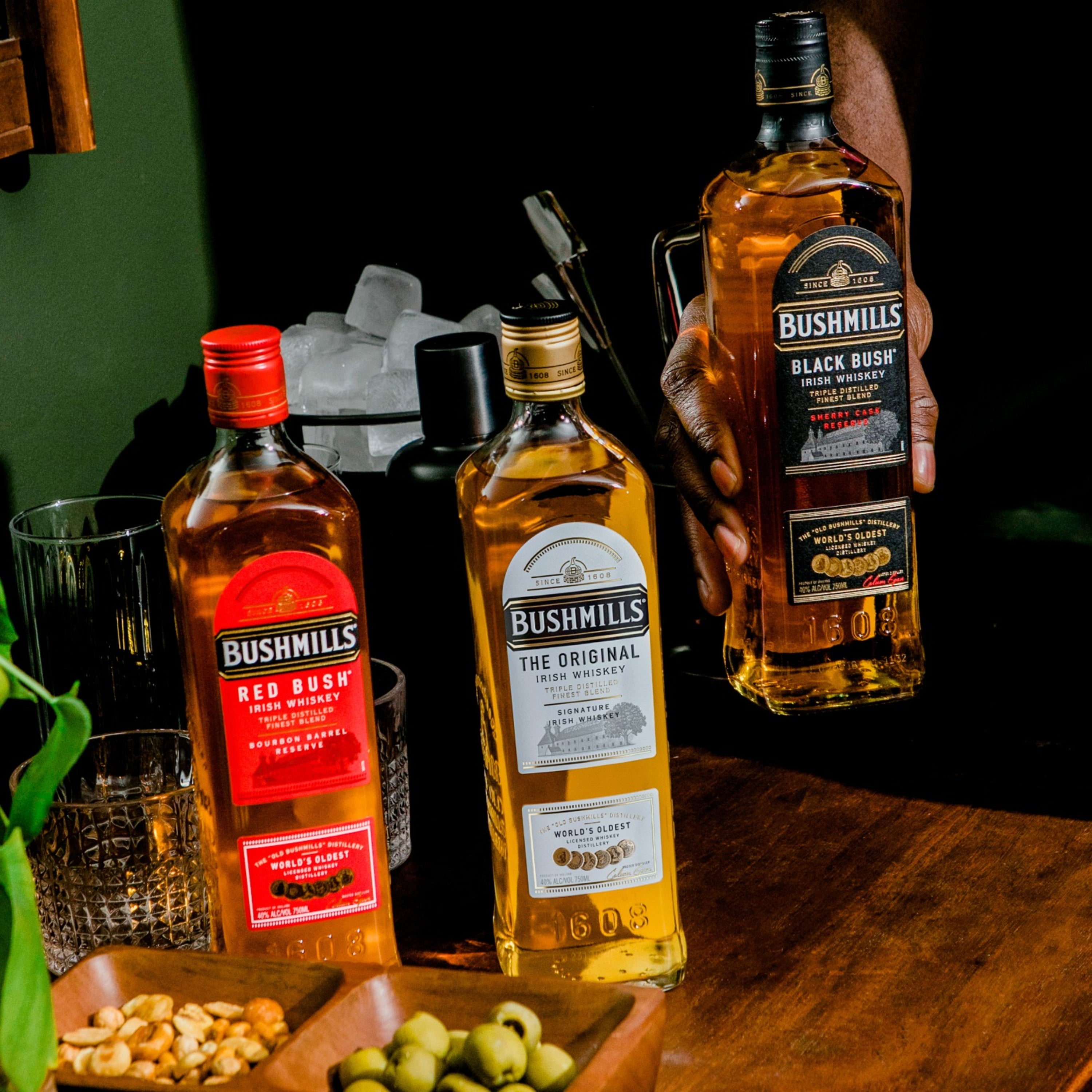 Bushmills Black Bush Irish Whiskey, 40% ABV, 80 Proof, 1 Count