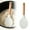 White, variant on FXMLRLK 1Pc Silicone Rice Paddle with Wooden Handles, Non Stick Heat Resistant Rice Spoon Kitchen Gadge Scooper Cooking Utensil Cooker Spoon for Salads Mashed Potato, White