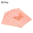 thumbnail image 3 of Unique Bargains Table Name Place Cards,50Pcs Hollow Butterfly Cut Design Blank Card Light Pink, 3 of 6