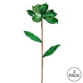 thumbnail image 3 of Vickerman 30" Green Glitter Magnolia Artificial Christmas Spray. Includes 2 sprays per pack., 3 of 3