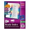 Avery Table of Contents Dividers, Ready Index, 26 Preprinted Tabs A-Z