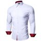 thumbnail image 4 of Camisa de vestir Barry.Wang White para hombre de manga larga de negocios, 4 of 5