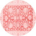 thumbnail image 1 of Ahgly Company Indoor Round Oriental Red Traditional Area Rugs, 3' Round, 1 of 4
