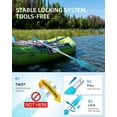thumbnail image 2 of Telescoping Emergency Paddle 21''-42''/26''-54'' Aluminum Shaft for Kayaking Boating Canoeing  Tubing, 2 of 6
