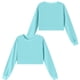 thumbnail image 5 of Cowsor Girls Crop Tops Kids Long Sleeve Pullover Sweatshirts Girls Cropped Crewneck Sweatshir, 5 of 7