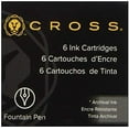 thumbnail image 2 of (2 pack) Cross Fountain Pen Ink Cartridge - Blue/Black, 6 per card (8924), 2 of 3
