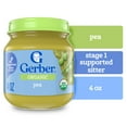thumbnail image 3 of (6 pack) Gerber 1st Foods Organic for Baby Baby Food, Pea, 4 oz Jar, 3 of 17