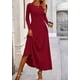 thumbnail image 5 of Vestido PRETTYGARDEN XL de punto acanalado y manga larga, conjunto de top corto, 5 of 7