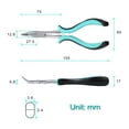 thumbnail image 4 of SPEEDWOX 6 Inches Long Reach Mini Bent Nose Pliers Jewelery Making Tool Precision Angled Long Needle Nose Pliers Smooth Jaw Beading Pliers, 4 of 8